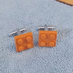 Lego Cufflinks Copper